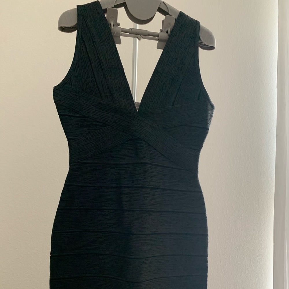 Herve Leger Bandage Cocktail Dress Black NWT
